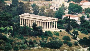 Le Theseion vu des Propyles