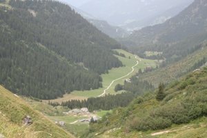 Vue au dessus du chalet